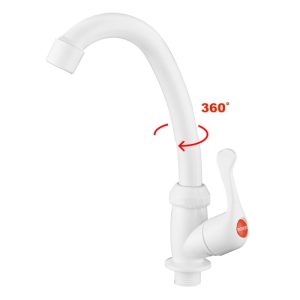 CWF-30055-keran-tanam-abs-putih-fleksibel-COTTBUS Kran tanam ABS putih model CWF-30055