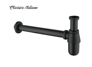Siphon wastafel stainles hitam Classica Italiano Model ITL-056BK