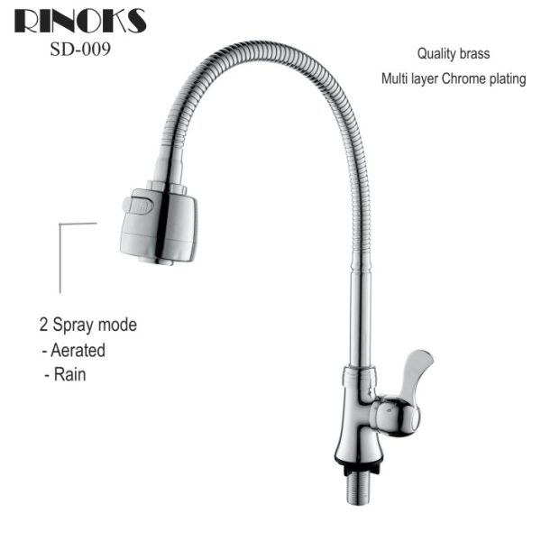 Kran meja fleksibel 2-mode RINOKS SD-009