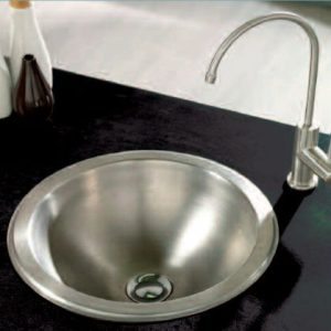 Wastafel dapur bulat stainles RINOKS Model RKS-614D