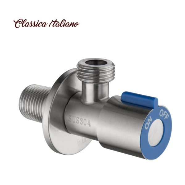 Ak-601-stop-kran-single Untuk kloset atau wastafel Classica Italiano Stop kran single stainles model AK-601 - RINOKS