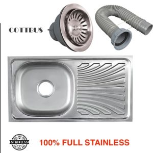 Wastafel cuci piring COTTBUS full stainless