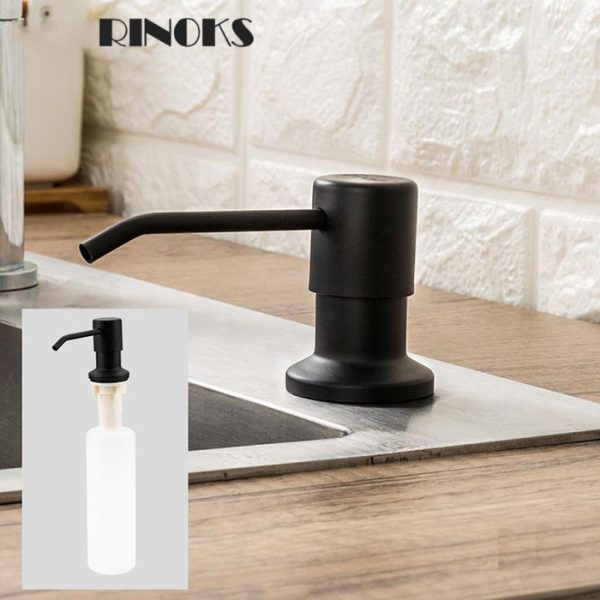 Tempat sabun pencet stainles finishing hitam RINOKS TS-01BK