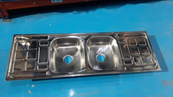wastafel dapur 2-lubang 2-sayap Hanya di RINOKS RKS-977A