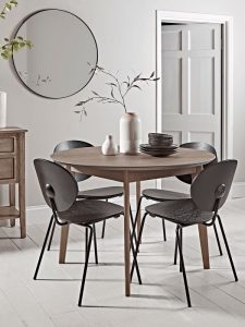 Kaca cermin bulat bingkai hitam. Tersedia 50 dan 60cm