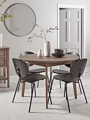 Kaca cermin bulat bingkai hitam. Tersedia 50 dan 60cm