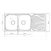 Kitchen sink RINOKS 12050 sketch