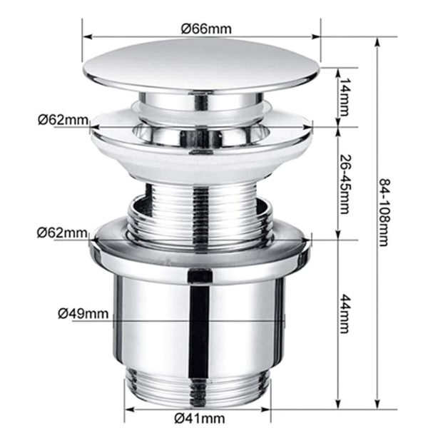Afur pop-up pencet stainles