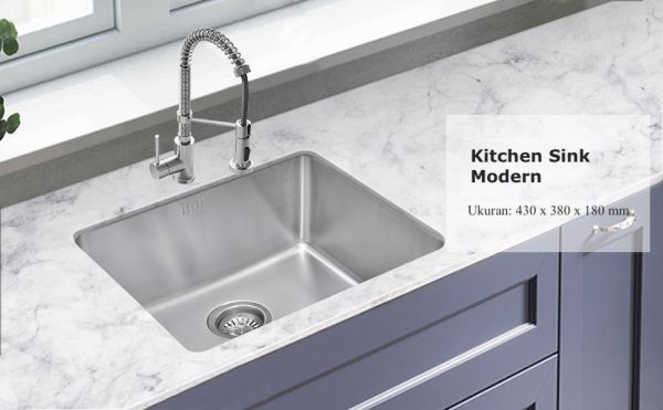 Wastafel dapur undermount 1 lubang RINOKS 646E