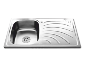 Bak cuci piring 1 lubang stainles + lubang kran sabun tebal anti karat