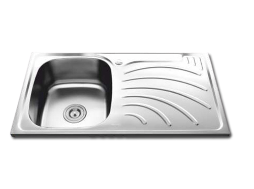 Bak cuci piring 1 lubang stainles + lubang kran sabun tebal anti karat