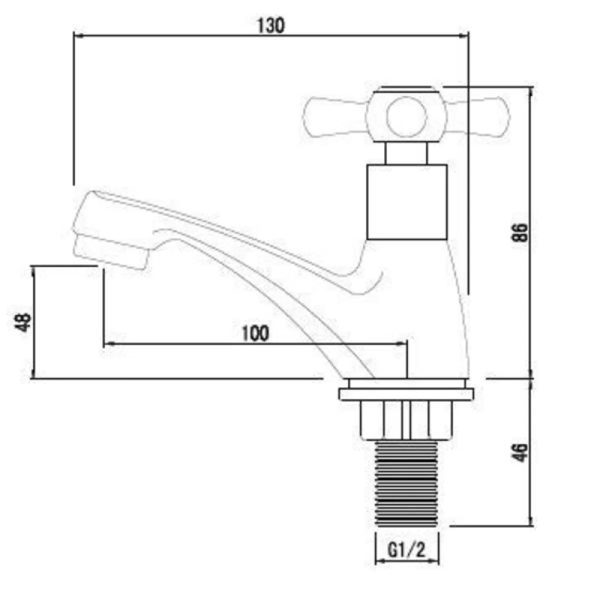 keran wastafel kuningan dengan aerator