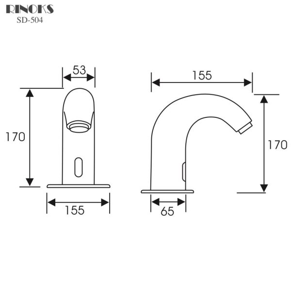 Keran sensor teknologi tanpa sentuh Classica Italiano SD-504