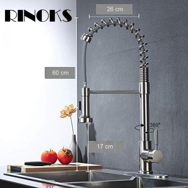 Keran dapur tarik kuningan anti karat RINOKS SD-740