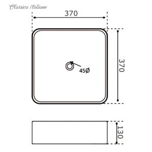 Wastafel keramik segi Classica-Italiano TC-026