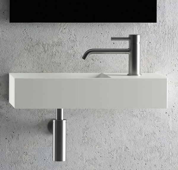 Wastafel sudut art basin keramik kotak Classica Italiano TC-033