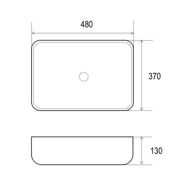 Wastafel cuci tangan TC-230 Classica Italiano keramik sketch