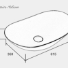 Art basin oval hitam Classica Italiano TC-236BK sketch