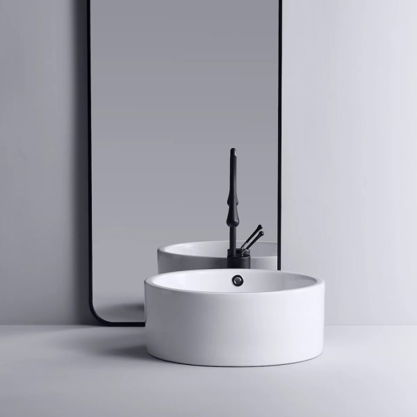 Classica Italiano Wastafel keramik bulat modern minimalis anti noda