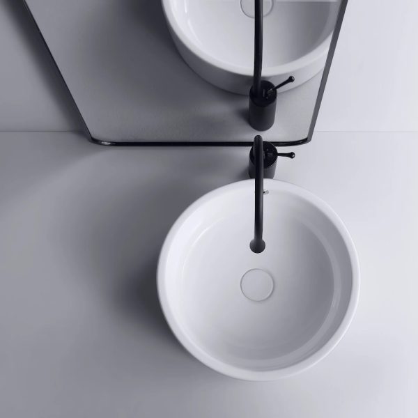 Wastafel bulat modern minimalis keramik Classica Italiano model TC-Dino