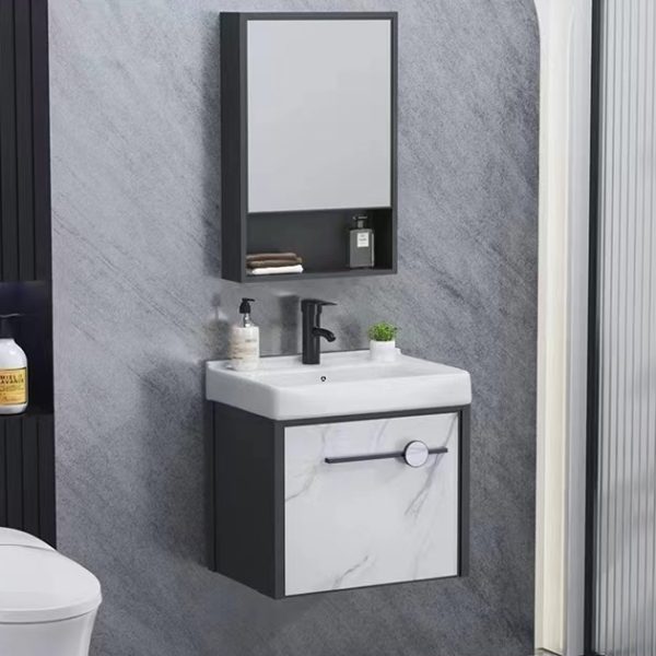 Kabinet wastafel carbon fiber Classica Italiano model VOLOS