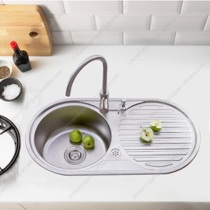 Wastafel 1-lubang bulat sayap RINOKS Germany RKS-901A