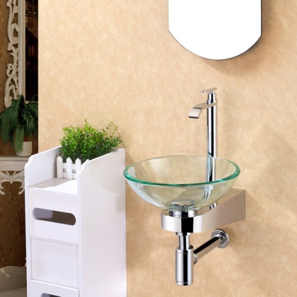 Paket kabinet wastafel kaca Classica Italiano Waterproof Model SPRINGVILLE