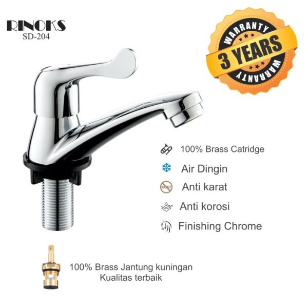 RINOKS Keran kuningan model tanam model SD-204