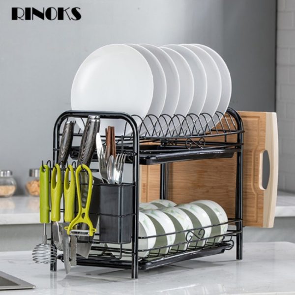 Rak piring serba guna 2 susun RINOKS