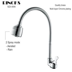 Keran dapur stainles fleksibel RINOKS model SD-008