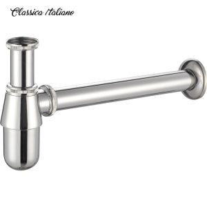 Pipa siphon wastafel stainles pembuang air finishing Chrome