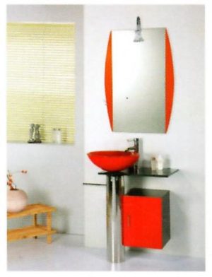 Lemari Cabinet Wastafel kaca Classica Italiano Waterproof Model COSTA