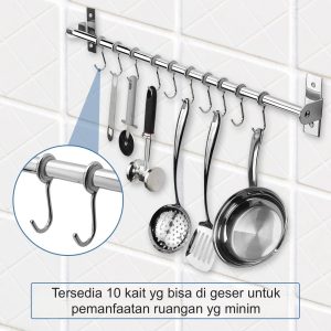 Classica Italiano rel dapur gantung kait multifungsi stainles model D-109