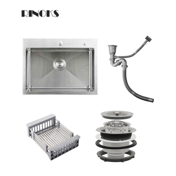 RINOKS Germany Kitchen sink stainles 60cm SB-6045