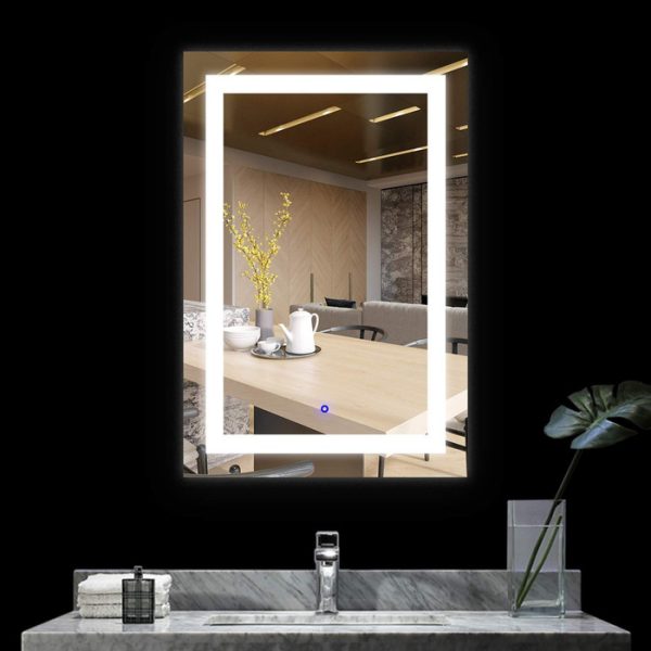 Cermin LED sentuh kotak Classica Italiano J-01