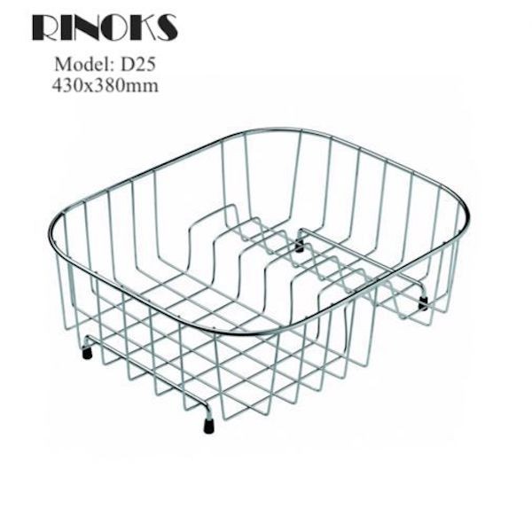 Keranjang Tirisan dapur stainles Tatakan Bak Cuci Piring model D25 RINOKS