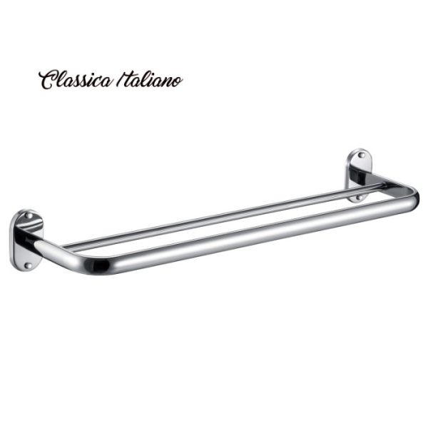 Classica Italiano rak gantungan handuk SUS 304 double D-113 anti karat