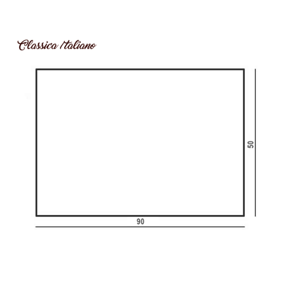 Cermin LED teknologi sentuh kotak Classica Italiano model CR-j08