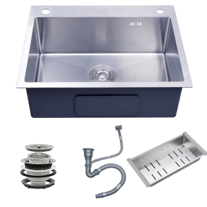 Bak Cuci piring tebal RINOKS 4540 5043 5545 kitchen sink 1-lubang