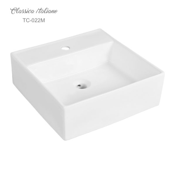 Classica Italiano Wastafel keramik kotak modern TC-022M