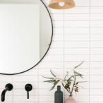 Cermin kaca bulat bingkai Model CR-50-F1 Classica Italiano