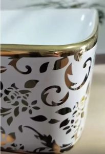 Art basin fleur-de-lis desain Classica Italiano TC-103