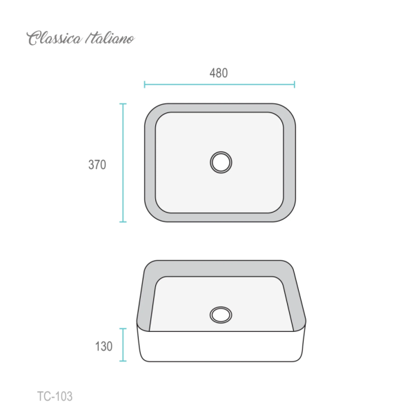 Art basin fleur-de-lis desain Classica Italiano TC-103