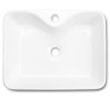 wastafel keramik kotak modern dengan lubang keran Classiica Italiano TC-224