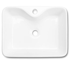 wastafel keramik kotak modern dengan lubang keran Classiica Italiano TC-224