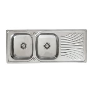 bak cuci Piring 2 lubang sayap RINOKS 12050