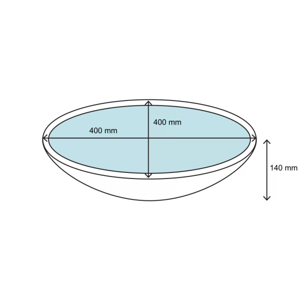 Wastafel kaca bundar Classica-Italiano P8
