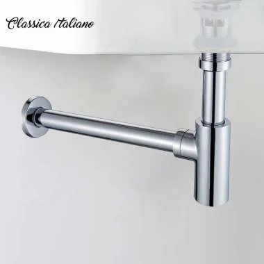 Pipa siphon bottle trap stainles Classica Italiano