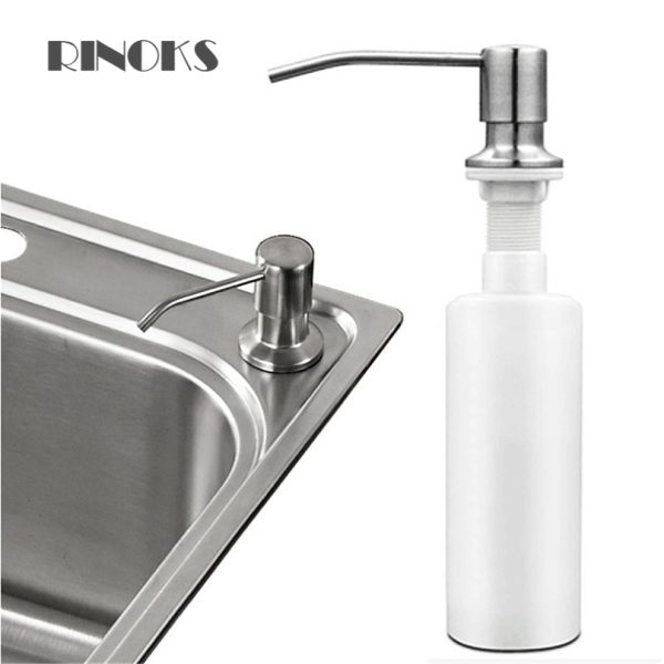 Tempat sabun pencet stainles finishing chrome RINOKS TS-01