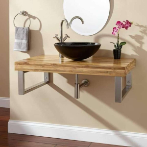 Wastafel kaca Classica Italiano P-9-G bulat hitam modern